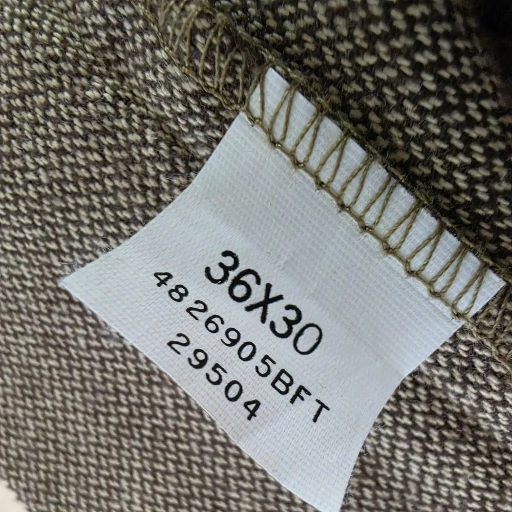 Polo Ralph Lauren Pants Mens 36x30 Dune Brown Vintage Y2k Cargo Straight Tweed
